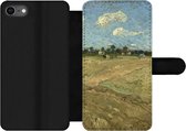 Bookcase Geschikt voor iPhone 8 telefoonhoesje - Geploegde akkers - Vincent van Gogh - Met vakjes - Wallet case met magneetsluiting