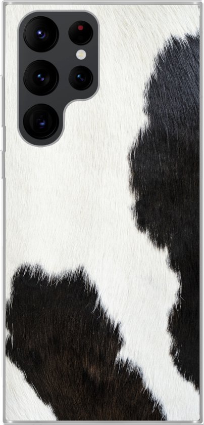 Coque Samsung Galaxy S22 Ultra - Imprimé animal - Vaches - Fourrure - Coque de téléphone en Siliconen