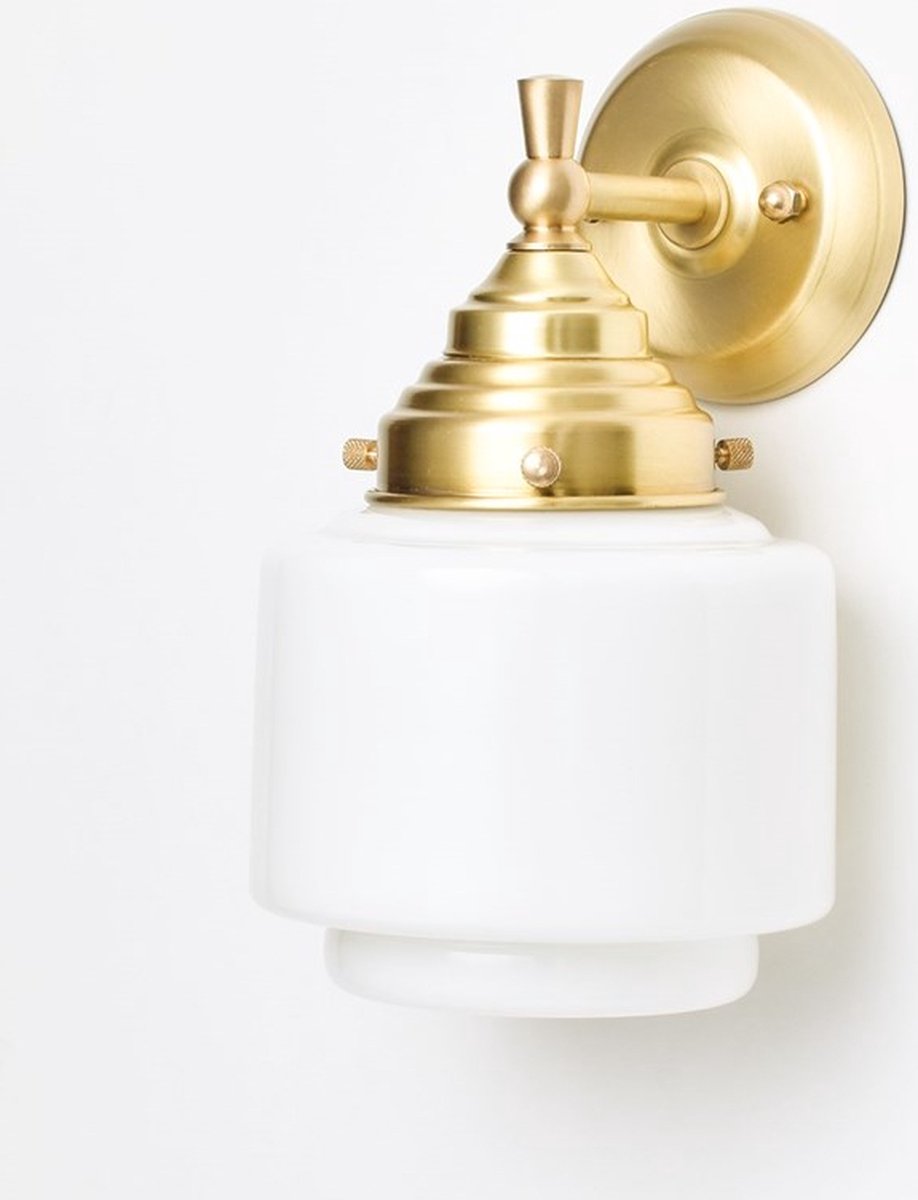 Art Deco Trade - Wandlamp Getrapte Cilinder Small Royal Messing