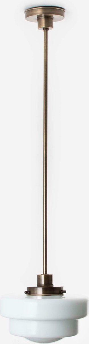 Art Deco Trade - Hanglamp Halve Getrapte Bol 20's Brons