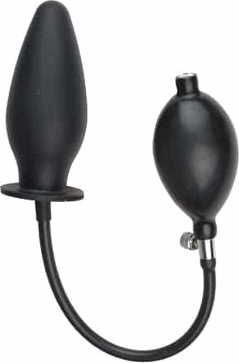 Goedkoopste You2Toys – Siliconen Opblaasbare Buttplug met Klassieke Afwerking voor Beginners en Gevorderden – 11,5 cm – Zwart