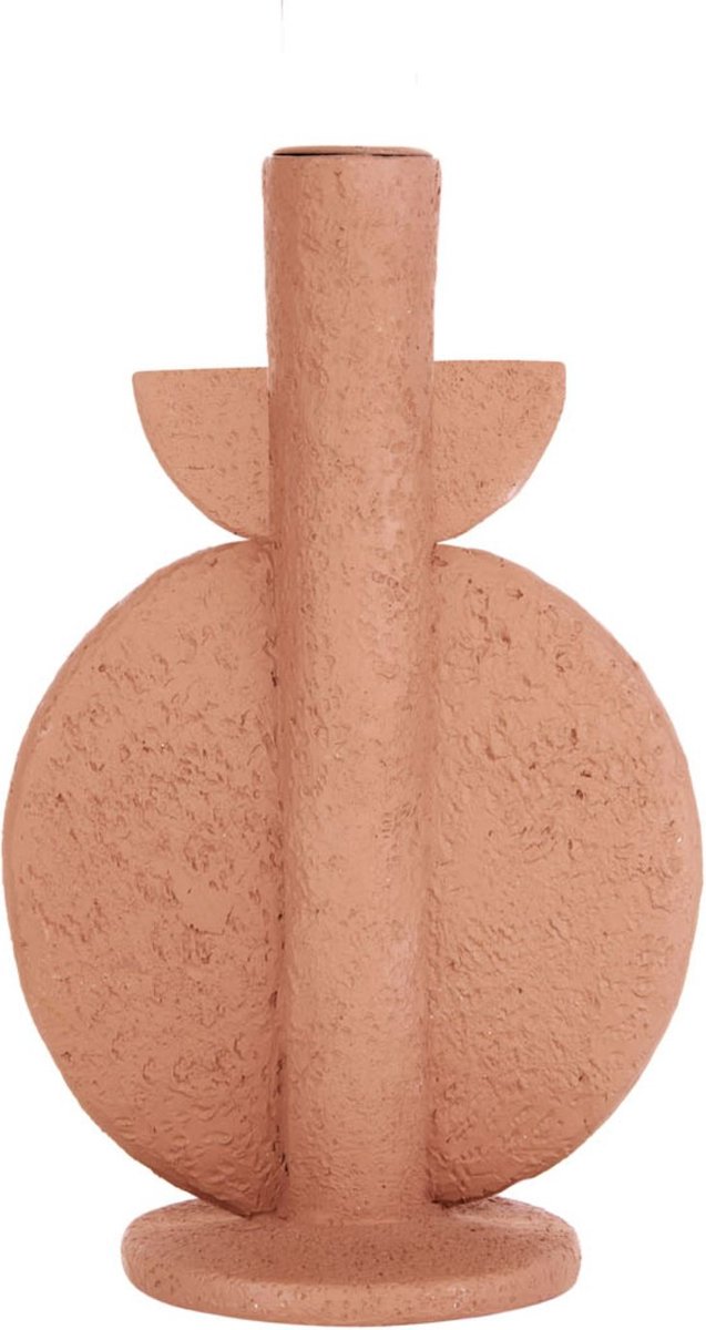 Present Time Kandelaar Bubble - Terracotta Oranje - 13x9,5x22cm - Modern