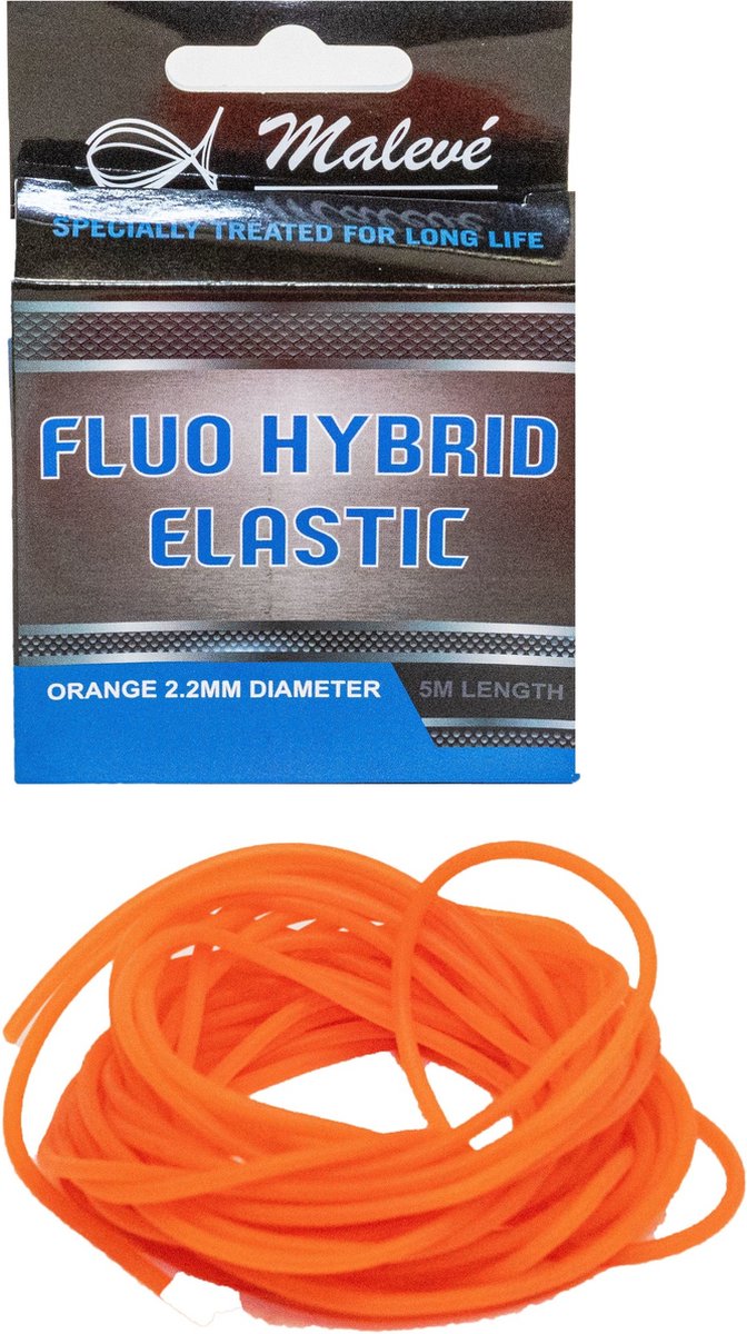 Malevé Fluo Hybrid Elastic (5m) - Maat : 2.4mm (Purple)