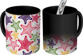 Magische Mok - Foto op Warmte Mokken - Koffiemok - Zeester - Patronen - Regenboog - Magic Mok - Beker - 350 ML - Theemok