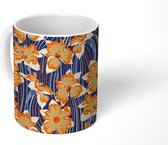 Mok - Koffiemok - Design - Narcis - Planten - Mokken - 350 ML - Beker - Koffiemokken - Theemok