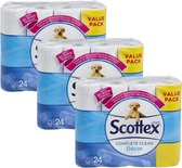 Bol.com Scottex Decor Toiletpapier 2-laags (Voordeelverpakking) - 3 x 24 rollen (72 rollen) aanbieding