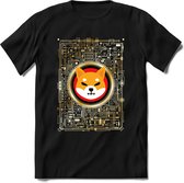 Shiba inu tech gold T-Shirt | Crypto ethereum kleding Kado Heren / Dames | Perfect cryptocurrency munt Cadeau shirt Maat XL