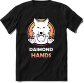 Daimond Hands Saitama T-Shirt | Saitama Inu Wolfpack Crypto Ethereum kleding Kado Heren / Dames | Perfect Cryptocurrency Munt Cadeau Shirt Maat M