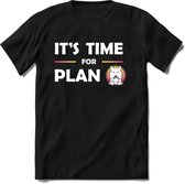 Its Time For Plan Saitama T-Shirt | Saitama Inu Wolfpack Crypto Ethereum kleding Kado Heren / Dames | Perfect Cryptocurrency Munt Cadeau Shirt Maat L