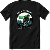 Skill Academy | TSK Studio Mountainbike kleding Sport T-Shirt | Blauw | Heren / Dames | Perfect MTB Verjaardag Cadeau Shirt Maat XXL