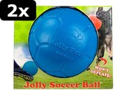 2x JOLLY SOCCER BALL BLAUW 20CM