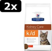 2x Hill's Prescription Diet Feline nierzorg K/D 1,5KG