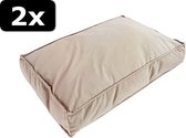 2x # HONDENLOUNGE VELVET TP 120X90CM