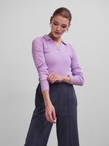 Pieces T-shirt Pctaya Ls Polo Top Bc 17124349 Lavendula Dames Maat - S