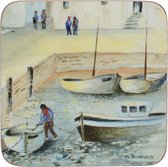 onderzetters Cornish Harbour 10,5 cm crÃ¨me 6 stuks