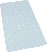 badmat anti-slip 76 x 36 cm rubber lichtblauw