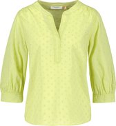 GERRY WEBER Dames Blouse met 3/4-mouwen en opengewerkt borduursel