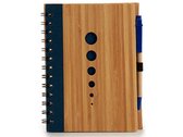 notitieboek Druppel 18 cm bamboe blauw 140 pagina's
