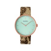 Iguazu horloge Rose Goud "Chiara" - 39 MM - Upcycled leer