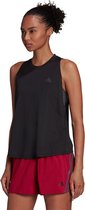 adidas Running Tank Dames - sportshirts - zwart/zwart - maat L