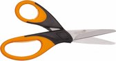 kruidenschaar 15 cm RVS/rubber zwart/oranje