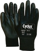Tools montagehandschoenen nylon/PU unisex zwart maat 9