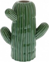 beeld Cactus 15,5 cm keramiek groen