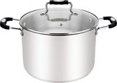 Millvado Urban Collection - Stainless Steel Stock Pot - 3,8 Liter Soeppan met Deksel - Ø 20 cm Stamppotpan