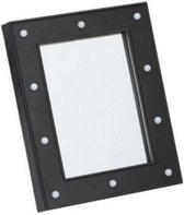 spiegel led 23,5 x 18,7 cm zwart