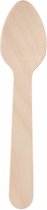 theelepel 11 cm hout lichtbruin 50 stuks