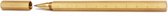 pen zeshoekig Brass 8 x 14,3 cm messing goud