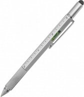 multifunctionele pen The Architect aluminium zilver