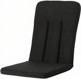 stoelkussen Rib 110 x 48 cm dralon zwart