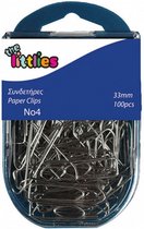 paperclips junior 33 mm staal zilver 100 stuks