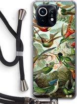 Case Company® - Xiaomi Mi 11 hoesje met Koord - Haeckel Trochilidae - Telefoonhoesje met Zwart Koord - Bescherming aan alle Kanten en Over de Schermrand