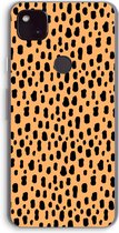 Case Company® - Google Pixel 4a 5G hoesje - Panter - Soft Cover Telefoonhoesje - Bescherming aan alle Kanten en Schermrand