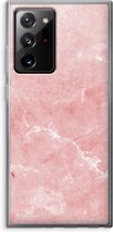 Case Company® - Samsung Galaxy Note 20 Ultra / Note 20 Ultra 5G hoesje - Roze marmer - Soft Cover Telefoonhoesje - Bescherming aan alle Kanten en Schermrand