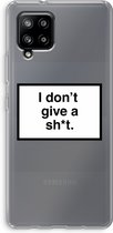 Case Company® - Samsung Galaxy A42 5G hoesje - Don't give a shit - Soft Cover Telefoonhoesje - Bescherming aan alle Kanten en Schermrand