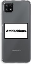 Case Company® - Samsung Galaxy A22 5G hoesje - Ambitchious - Soft Cover Telefoonhoesje - Bescherming aan alle Kanten en Schermrand