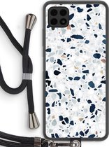 Case Company® - Samsung Galaxy A22 4G hoesje met Koord - Terrazzo N°1 - Telefoonhoesje met Zwart Koord - Bescherming aan alle Kanten en Over de Schermrand