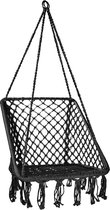 Hangstoel antraciet - nest stoel - 65x50 cm - tot 150 kg