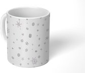 Mok - Patronen - Winter - Sneeuw - Mokken - 350 ML - Beker - Uitdeelcadeautjes