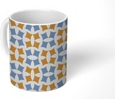 Mok - Koffiemok - Patronen - Abstract - Vintage - Mokken - 350 ML - Beker - Koffiemokken - Theemok