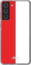 6F hoesje - geschikt voor Samsung Galaxy S21 FE -  Transparant TPU Case - Feyenoord #ffffff