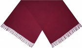 sjaal effen dames 180 x 72 cm polyester rood one-size