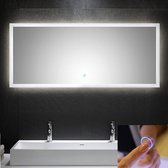 Badkamerspiegel LED spiegel 120cm met touch control B x H x D ca. : 120 x 65 x 3,2 cm