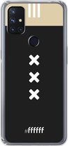 6F hoesje - geschikt voor OnePlus Nord N10 5G -  Transparant TPU Case - AFC Ajax Uitshirt 2018-2019 #ffffff