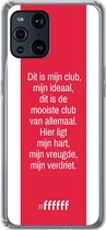 6F hoesje - geschikt voor OPPO Find X3 Pro -  Transparant TPU Case - AFC Ajax Dit Is Mijn Club #ffffff