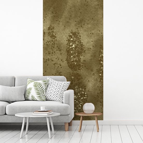Papier Peint - Papier Papier peint photo Or - Glitter - Structure - Largeur 120 cm x Hauteur 240 cm