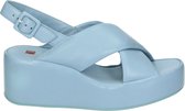Hogl 102500 - Volwassenen Sandalen met hak - Kleur: Blauw - Maat: 39